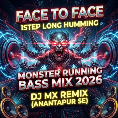Face To Face 1Step Long Humming Monster Running Bass Mix 2026 Dj Mx Remix Anantapur Se
